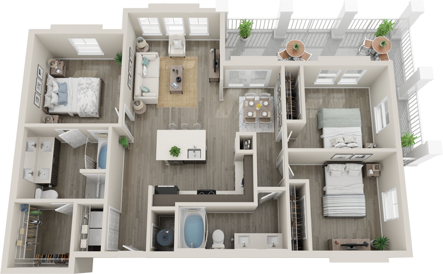 Trails at Hunter's Lake C1 floor plan